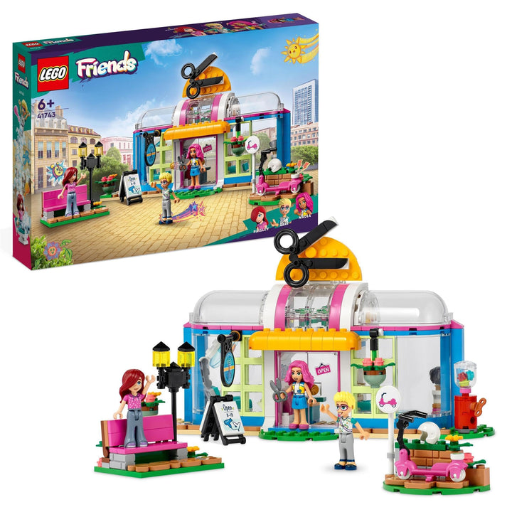 LEGO 41743 Friends Friseursalon Set mit Paisley und Olly Mini-Puppen den 2023 Figuren, kreativ austa