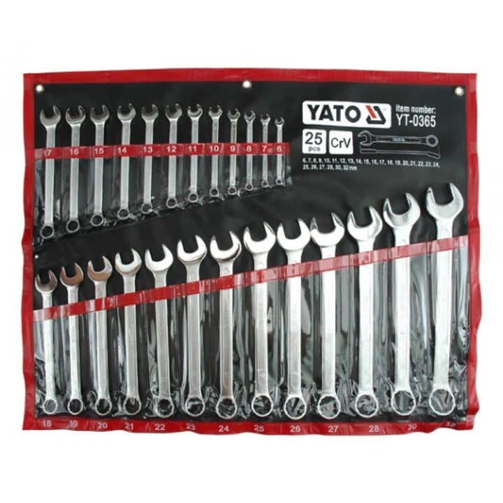 COMBINATION SPANNER SET 632MM 25PCS