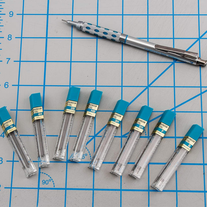 Pentel Super Hi-Polymer-Minen, 0,7 mm, HB, Medium, Schwarz, 12 Röhren Blei (50-HB)