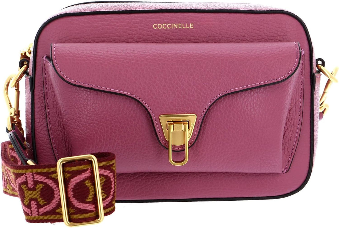 Coccinelle Beat Soft Ribb Umhängetasche Leder 21 cm