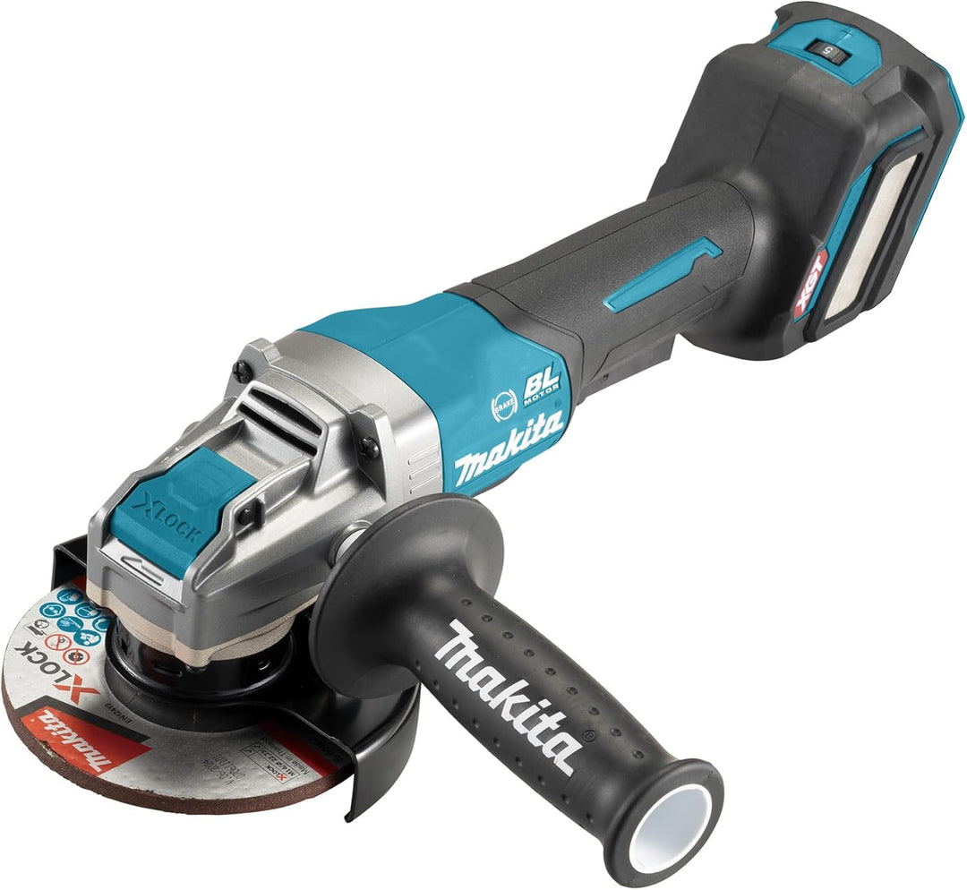 Makita GA044GZ Akku-Winkelschleifer 40V max. (ohne Akku, ohne Ladegerät), Petrol, Schwarz