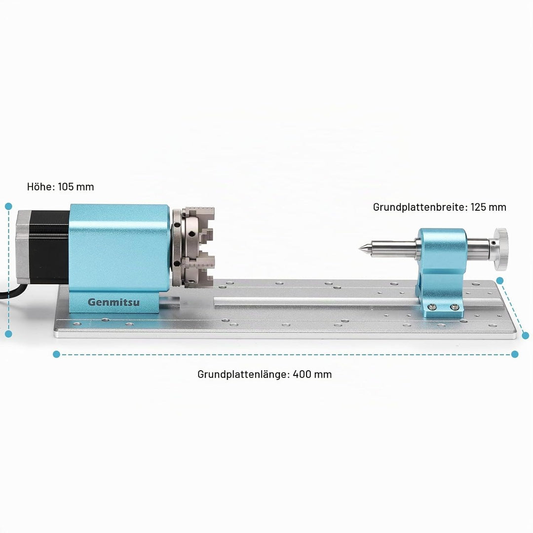 Genmitsu Rotationsmodul-Kit für PROVer XL 4030 V1/6050 Plus CNC-Fräsmaschine mit NEMA23 Planetengetr