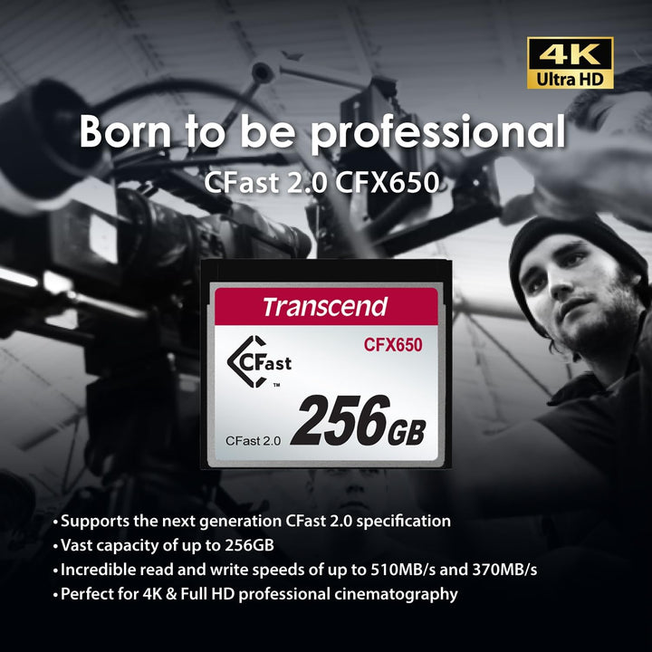 Transcend 128 GB CFast 2.0 CFX650 Speicherkarte TS128GCFX650 128GB, 128GB