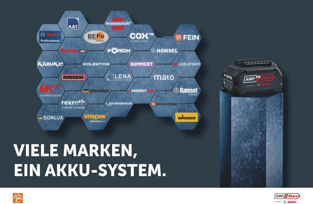 Fein Akku Multimaster AMM 500 Plus Top 4,0 Ah AS (18 V, inkl. Zubehör-Set + Akku 4,0 Ah AMPShare, St
