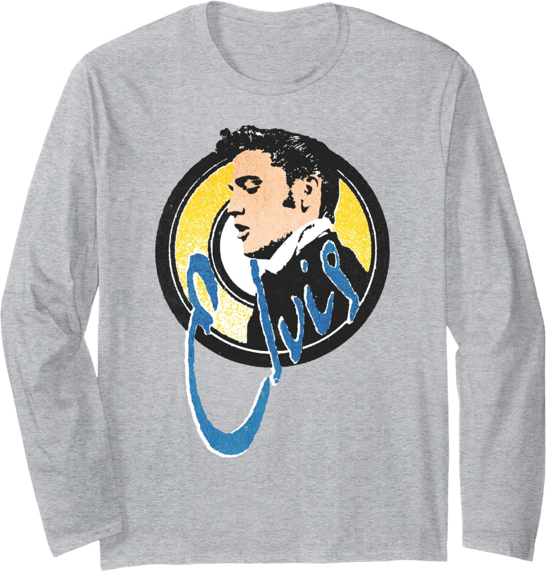 Elvis Presley Official Vintage Circle Langarmshirt