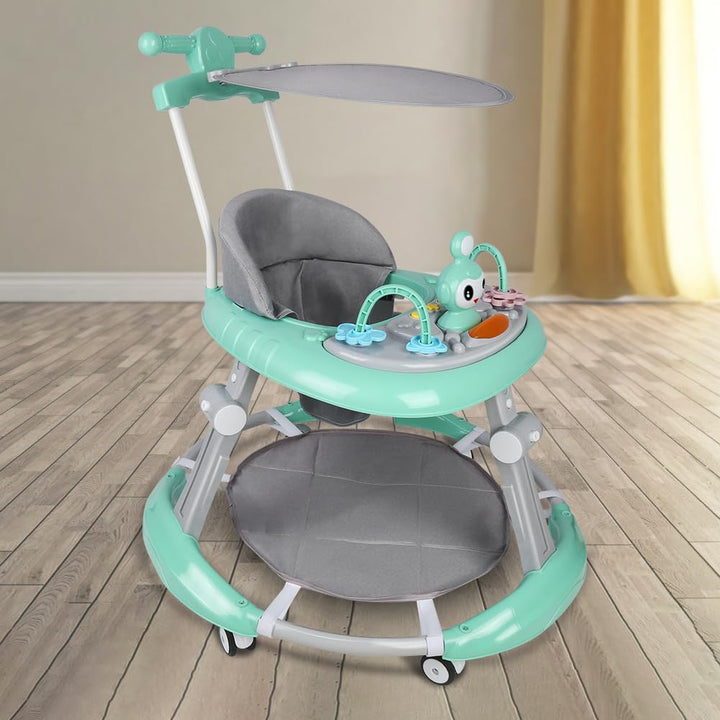 5-in-1 Lauflernhilfe für Babys, mit verstellbaren Höhen, Gehfrei Babywalker ab 6 Monate, bis zu 25 k