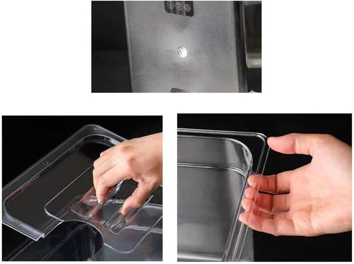 Sous-Vide-Behälter, transparente Tauchkochbox mit luftdichtem Deckel, hitzebeständiger Wassertank fü