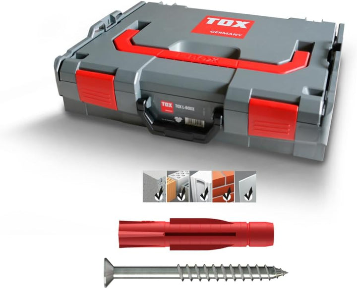 TOX L-BOXX Sortimentskoffer Allround Tri, effektiv, robust, belast- & stapelbar & Tri Allzweckdübel