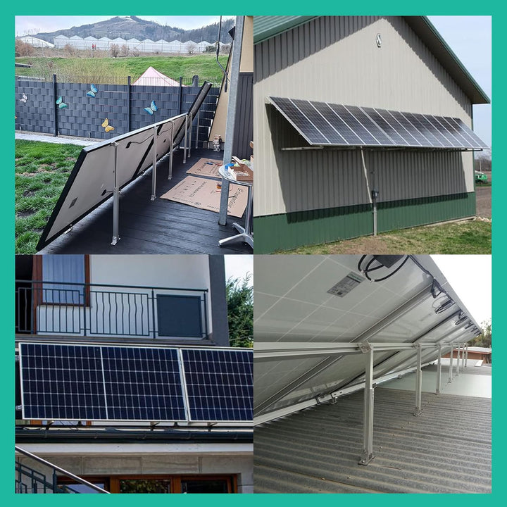 TEOV Solarmodul Halterung 0-60° Individuell Verstellbar Pv Modul Halterung, Solarmodul Halterung füR