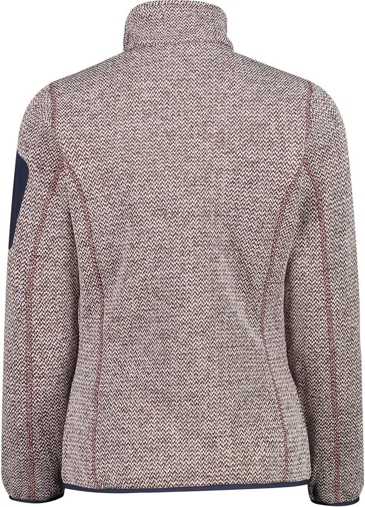 CMP Damen Fleecejacke Jacke 40 Rotwein-Weiss, 40 Rotwein-Weiss