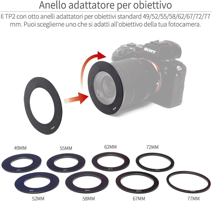 FEELWORLD TP2 Portable Teleprompter Kit für Smartphone iPad Tablet DSLR-Kameras, mit Fernbedienung u