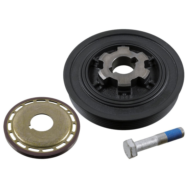 febi bilstein 36433 Riemenscheibe (entkoppelt) für Kurbelwelle, mit Polrad und Schraube , 1 Stück