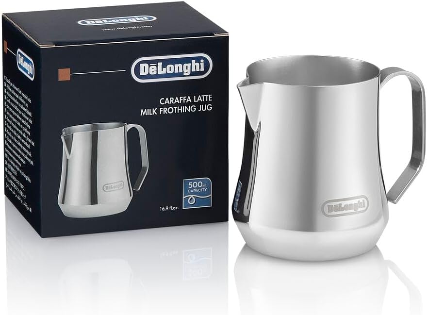 De'Longhi Milchaufschäumkrug, Edelstahl, 500 ml – DLSC069