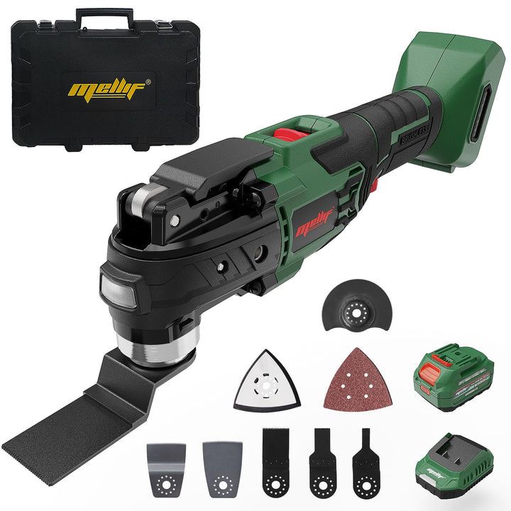 Mellif Akku Multitool, Multifunktionswerkzeug Kompatibel Mit Makita 18V, Bürstenloser Motor, 6-Stufi