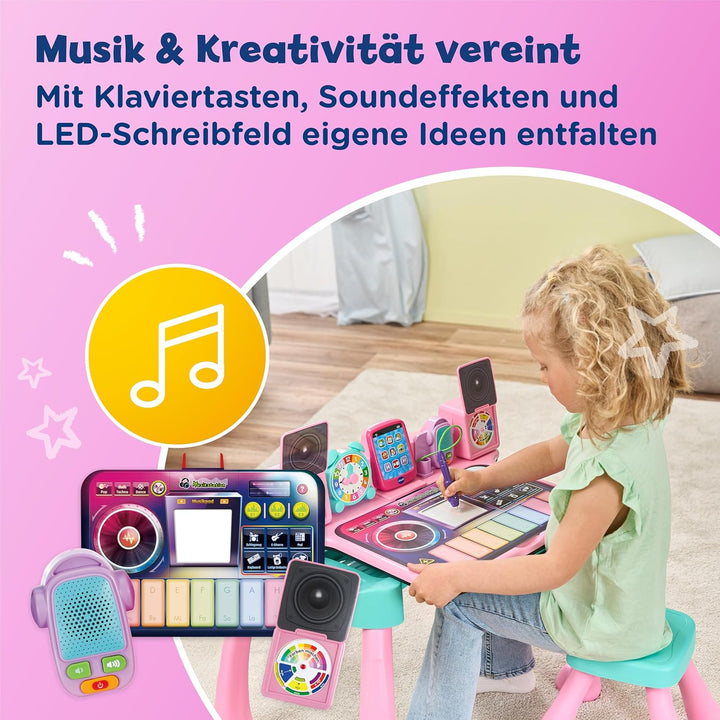Vtech 6-in-1 Magischer Schreibtisch I Interaktive Lernstation mit Licht & Ton I Kreatives Set zum Sc