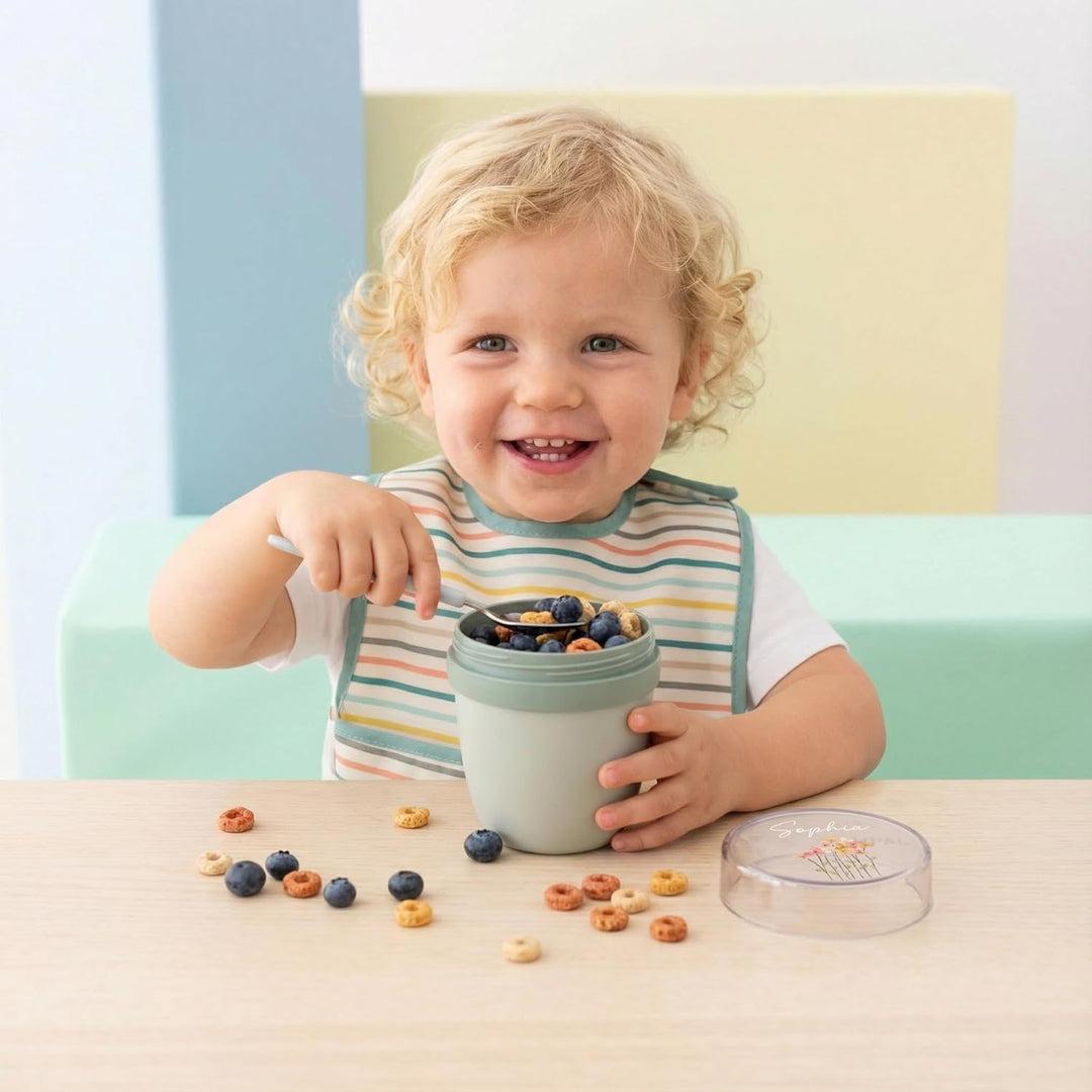 Mepal Müslibecher personalisiert, Pot Joghurtbecher, to go Becher, Geeignet für Tiefkühler, Mikrowel