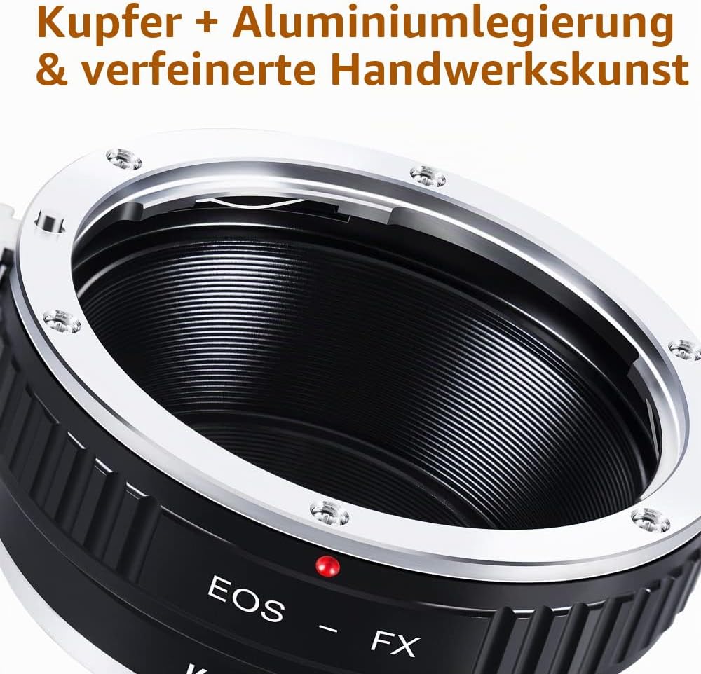 K&F Concept EOS EF/EFS Objektivadapter auf FujiFX Mount X-Pro1 X Kamera X-Serie, spiegellose Kameras
