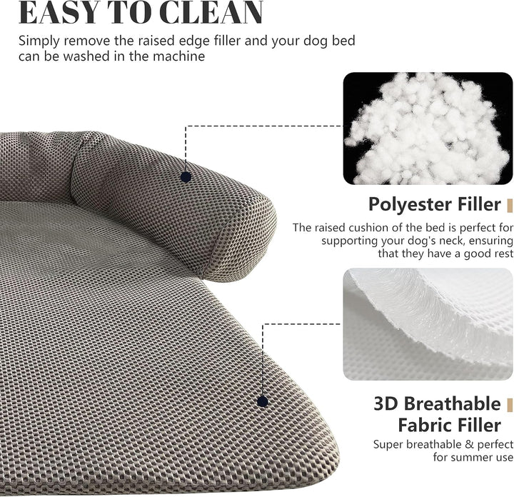 Johnear Hundebetten Hundekissen Sofaschutz, Verdickt Haustierbett Couchkissen Hundematte für grosse,
