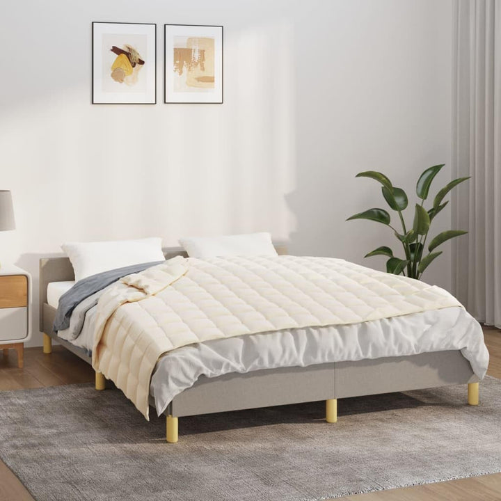 Gecheer Gewichtsdecke Hellcreme 120x180 cm 9 kg Stoff 120x180cm;1;9 kg Creme, 120x180cm;1;9 kg Creme