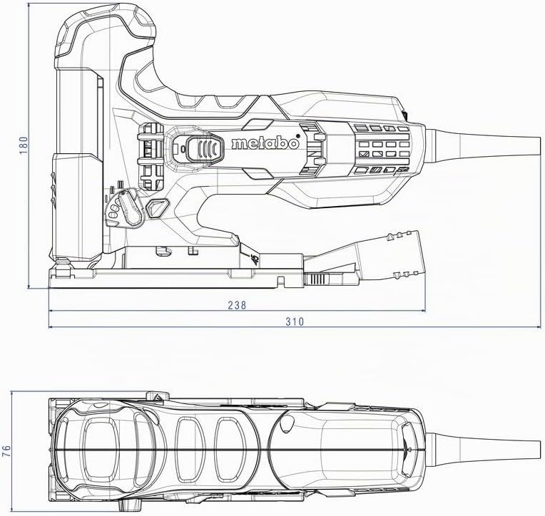 Metabo STE 100 Quick Set Stichsäge Kunststoffkoffer- mit 20 Stichsägeblättern - 601100900