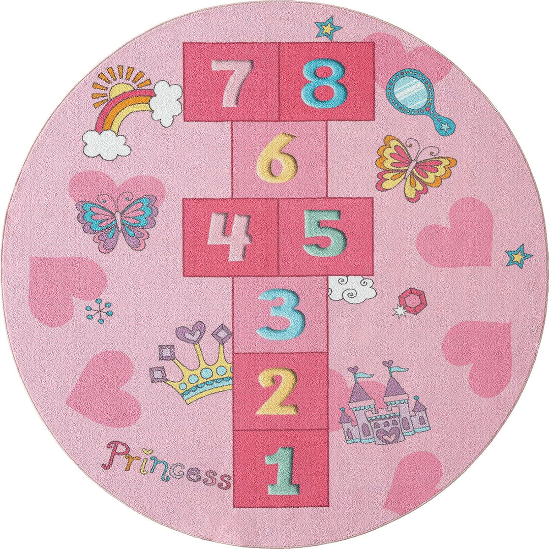 the carpet Happy Life – Kinderteppich Spielteppich Zahlenteppich & Hüpfteppich mit Zahlenmotiv, ruts