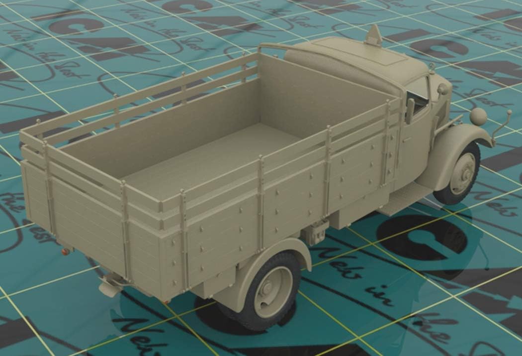 ICM 35420 Modellbausatz Typ L3000S, WWII German Truck, Schwarz, Extra gross