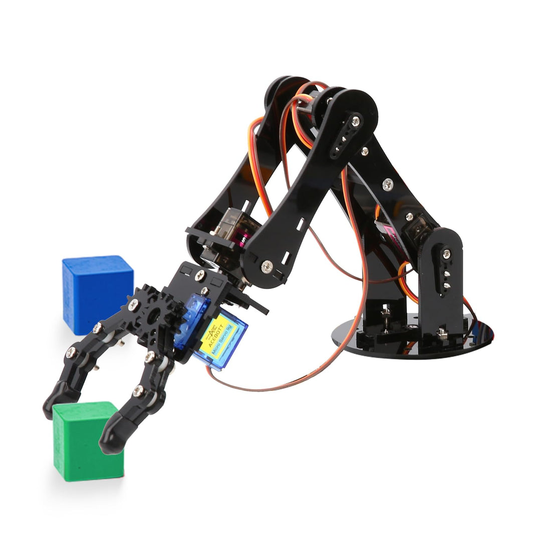 ACEBOTT Roboterarm Smart Car Bausatz, Robotik Bausatz, Mint Spielzeug, Programmier-Roboter-Bausatz,