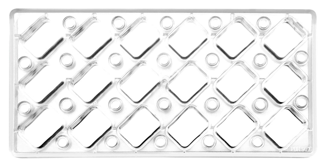 IBILI 799304 Magnetische Pralinenform rechteckig, Kunststoff, Silber, 27 x 14 x 2.5 cm Magnet Rechte