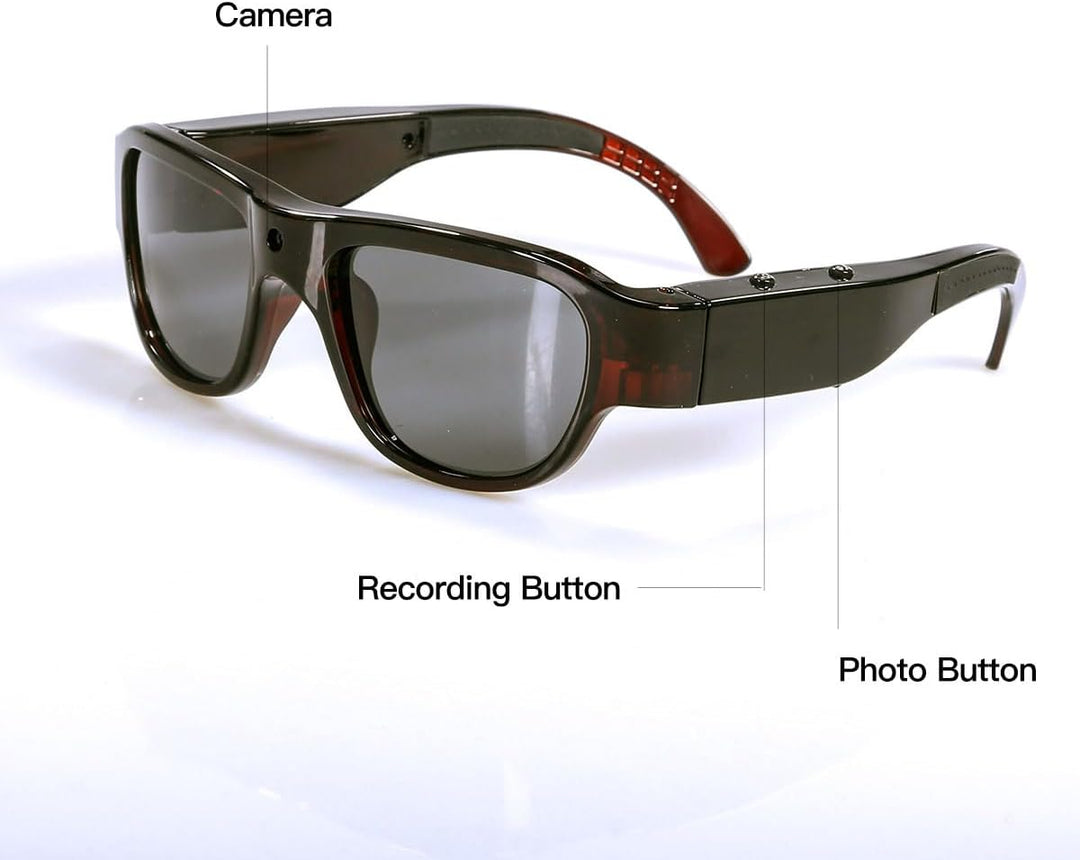 OhO Camera Sunglasses, 32GB Ultra HD Outdoor Sports Action Camera with Built in 16MP Camera and Pola