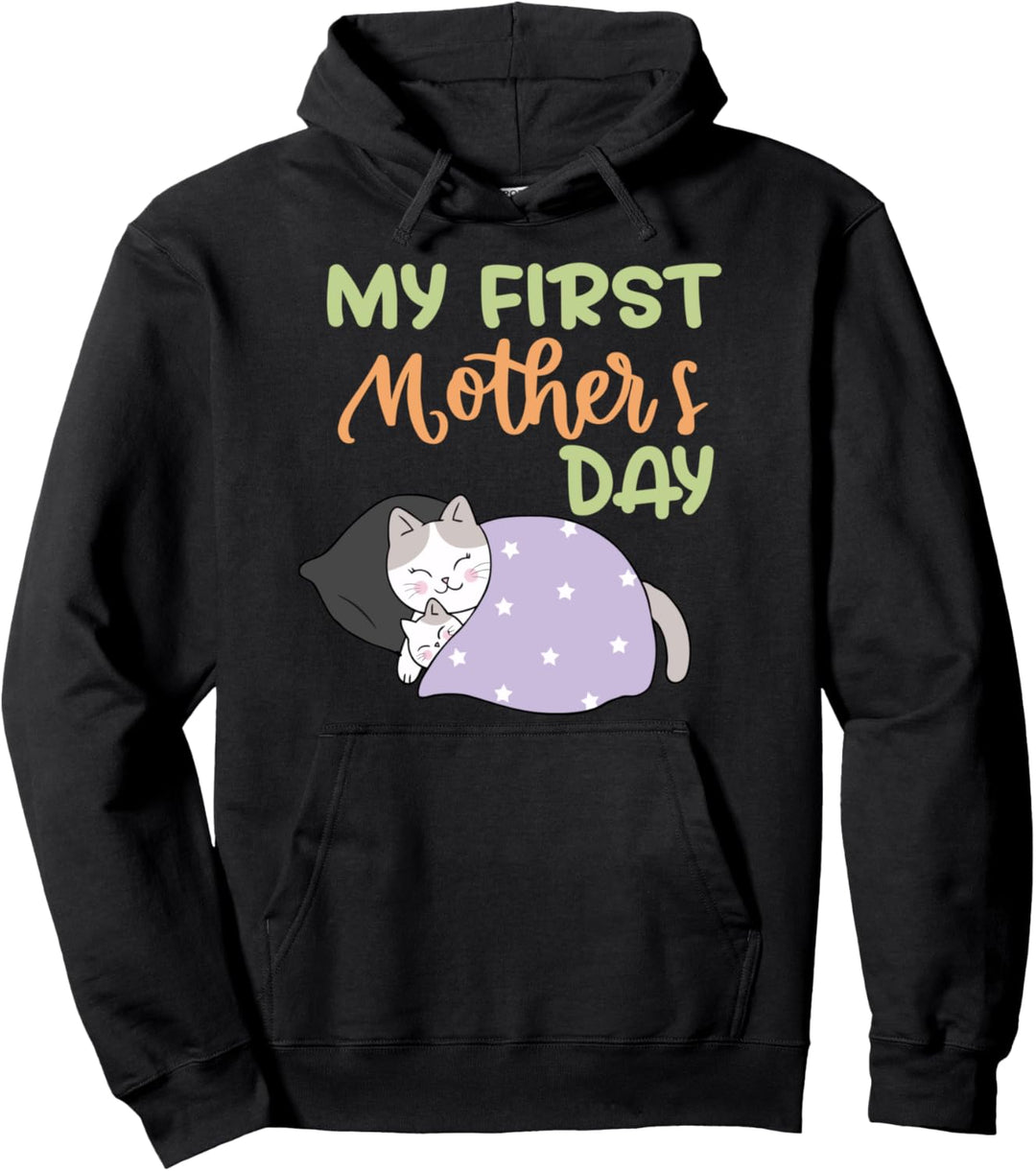 Mein erster Muttertag Netter Katzenmutter-Muttertag Pullover Hoodie