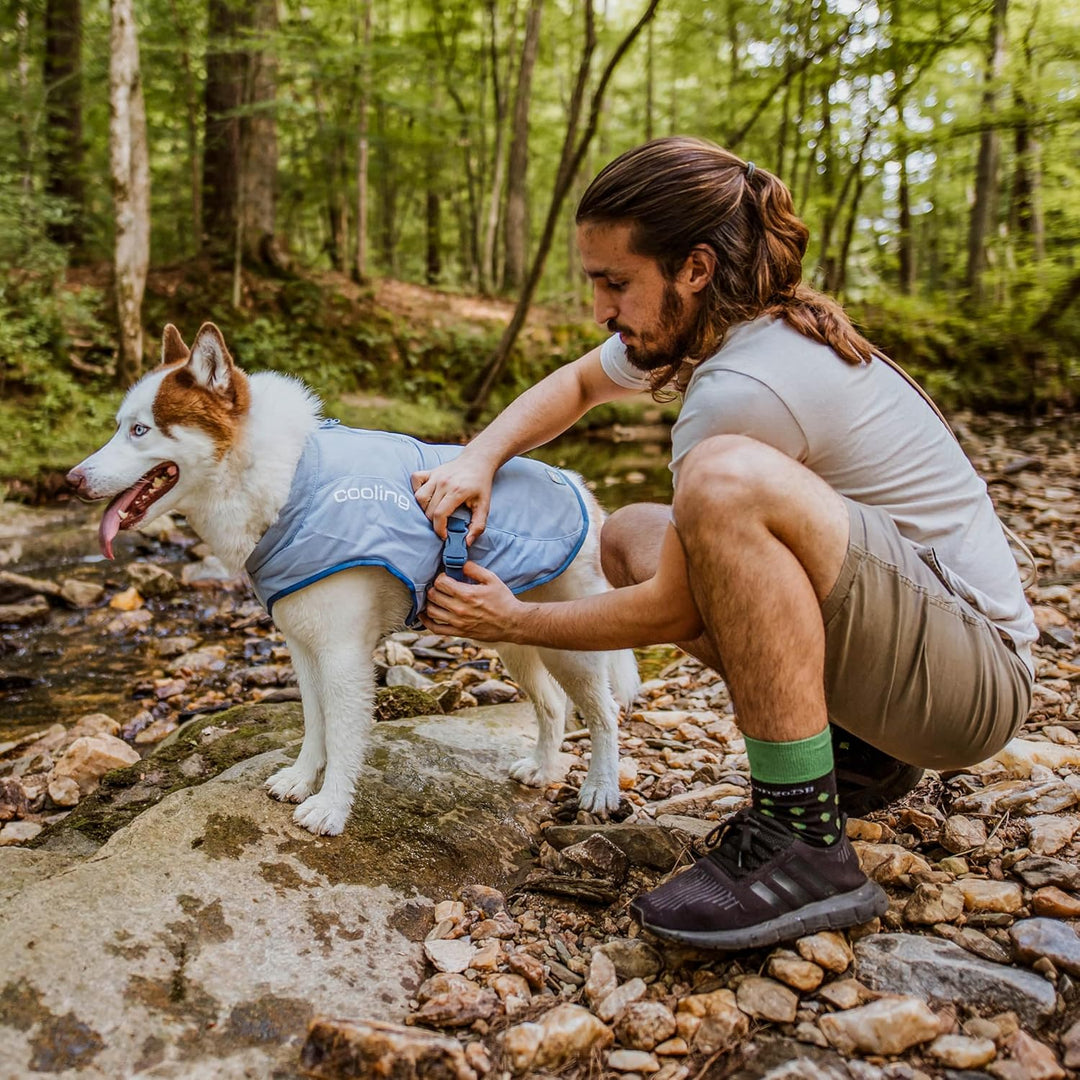 Kurgo Hundekühlweste - Sommer-Kühljacke - Hundemantel kompatibel mit Geschirr - Reflektierende Akzen