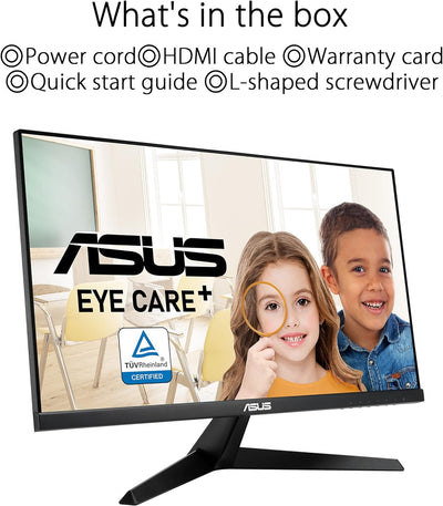 ASUS VY279HGE Gaming Monitor - 27 Zoll Full HD - 144 Hz, 1ms MPRT, FreeSync Premium, GameFast Input