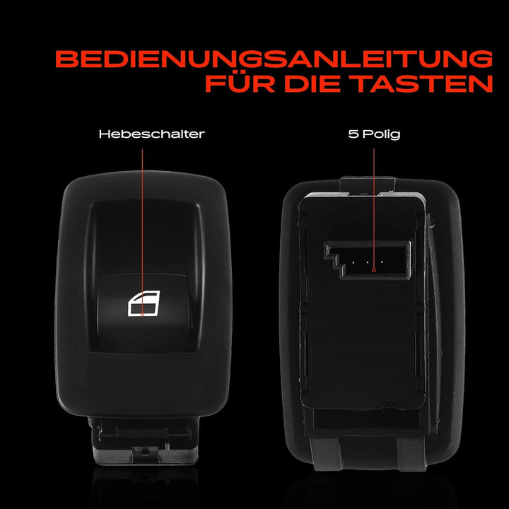 2x Fensterheber Schalter Hinten Links Rechts 3-Polig für 3er E90 E91 316 318 320 323 328 330 335 M3