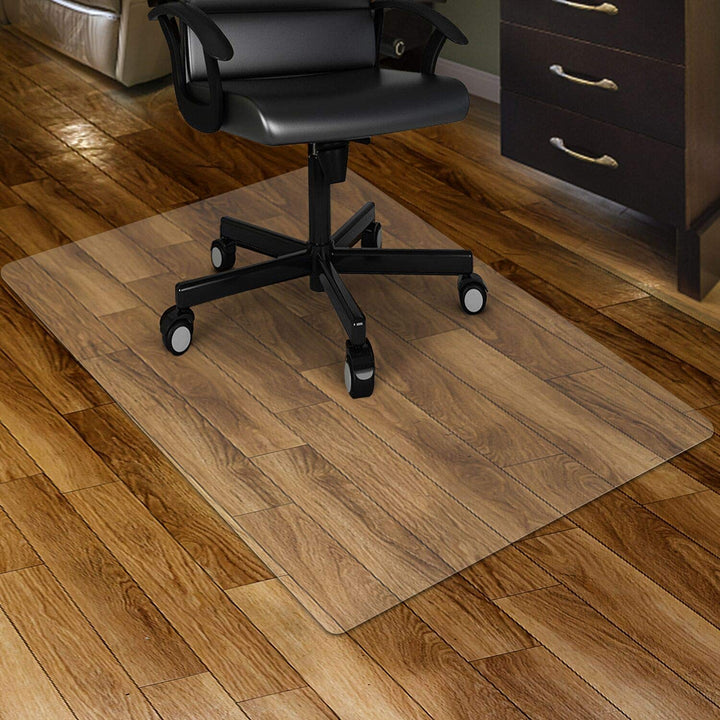 Kuyal Clear Stuhlmatte für Harte Böden76x120cm transparente Fussmatten Holz- / Fliesenschutzmatte fü