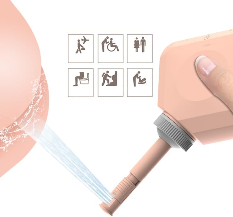 Portable Bidet, 240ml Reise Bidet, Tragbares Bidet Handbrause für Toilette Outdoor, Camping Flasche