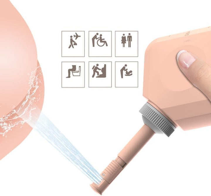 Portable Bidet, 240ml Reise Bidet, Tragbares Bidet Handbrause für Toilette Outdoor, Camping Flasche