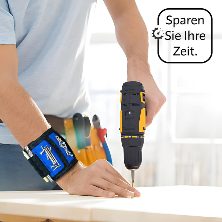 Geschenke für Männer, Magnetarmband Handwerker 2024 inkl. Magnetstab und Bleistift zum Halten von Sc