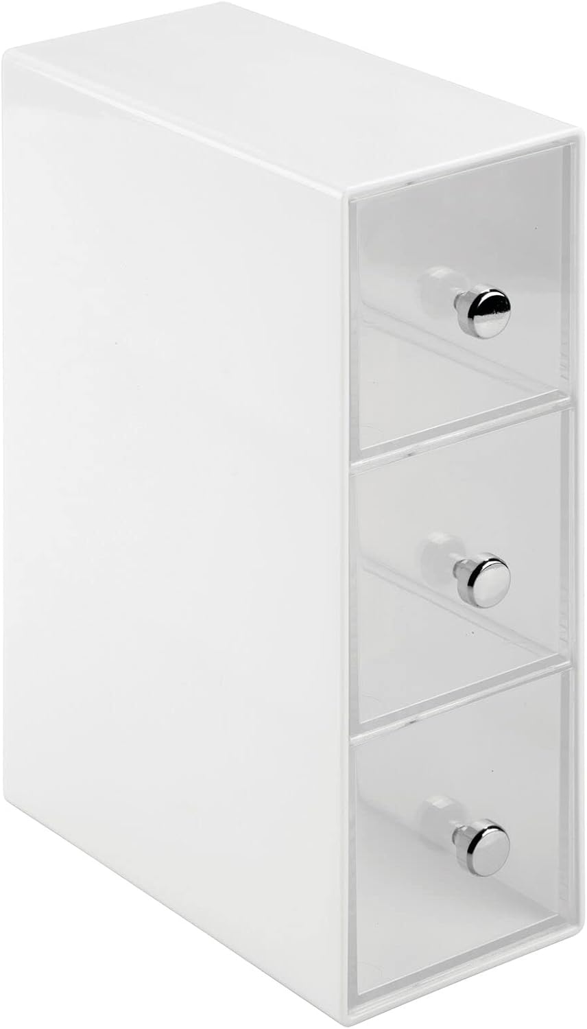 mDesign Küchen Organizer mit 3 Schubladen - Aufbewahrungsbox für Teebeutel, Kaffeepads, Süssungsmitt