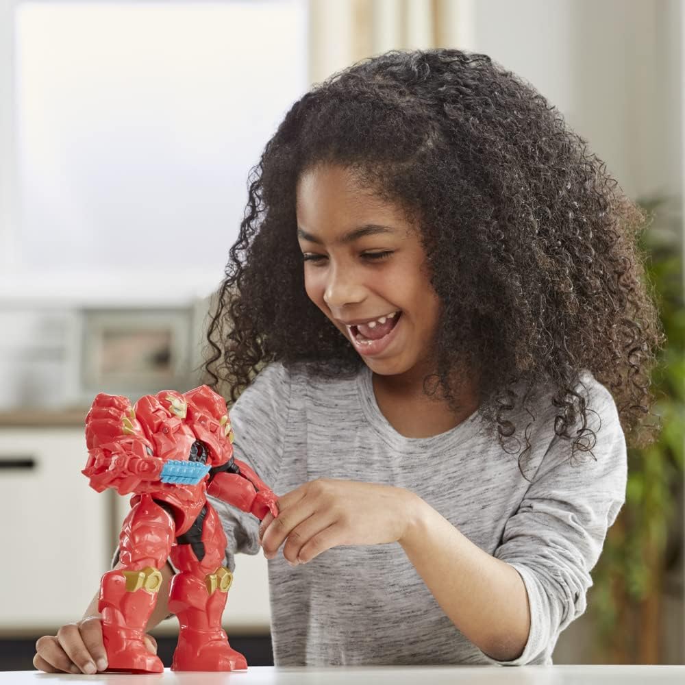Marvel Hasbro Avengers Mech Strike Monsterjäger Jägeranzug Iron Man Spielzeug, 20 cm grosse Deluxe-F