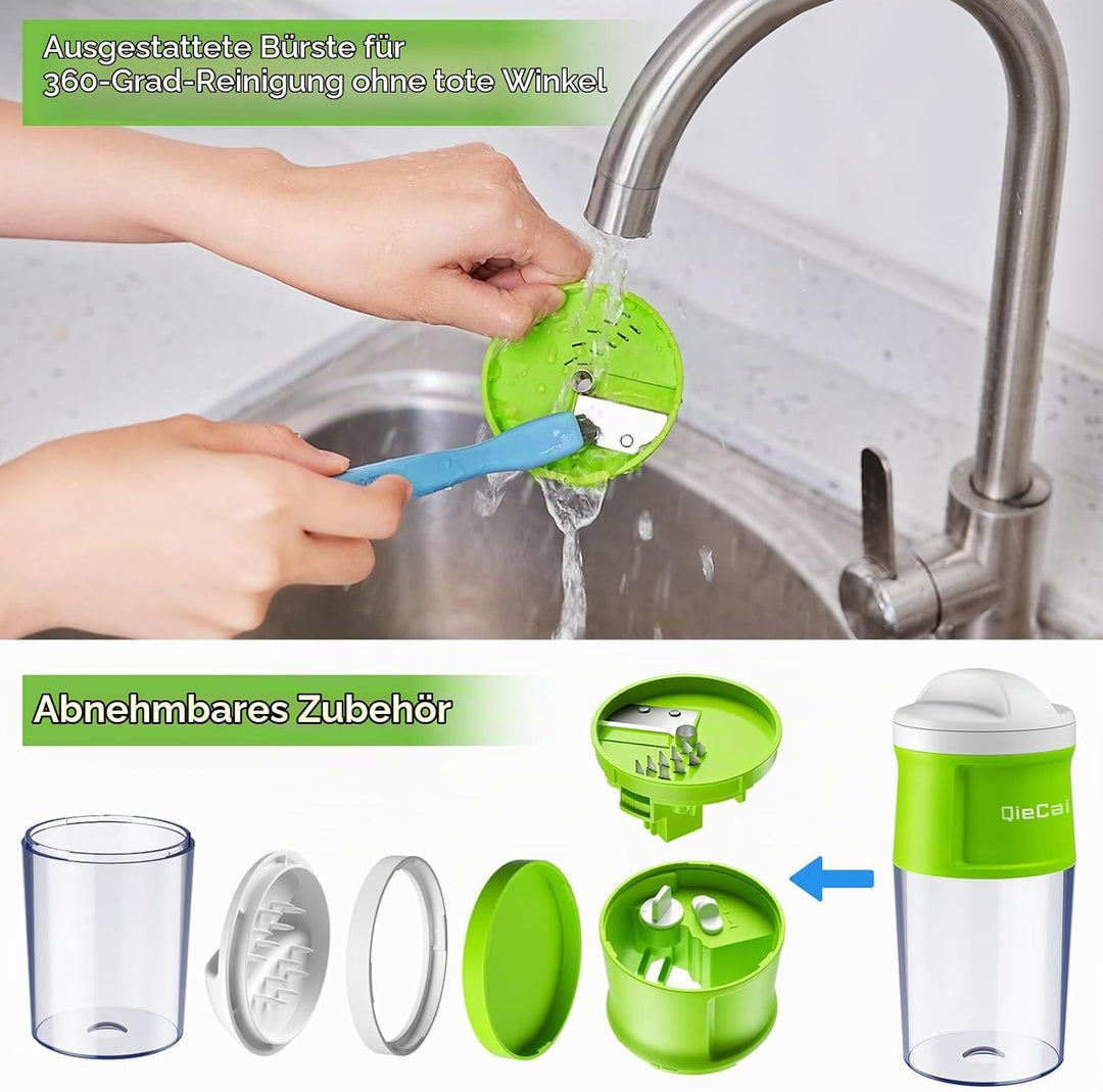 Spiralschneider Gemüse mit Behälter- 4 in 1 zucchini spiralschneider | Gemüseschneider Spaghetti Gem