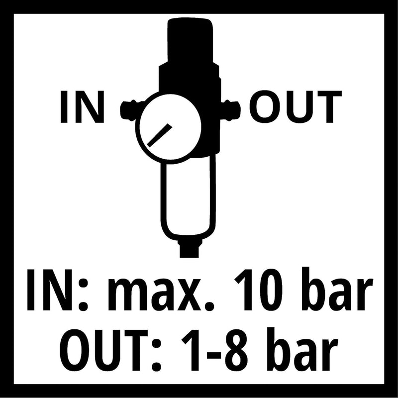 Original Einhell Kombiwartungseinheit R3/8" +Öler (Kompressoren-Zubehör, max. Arbeitsdruck 10 bar, 9