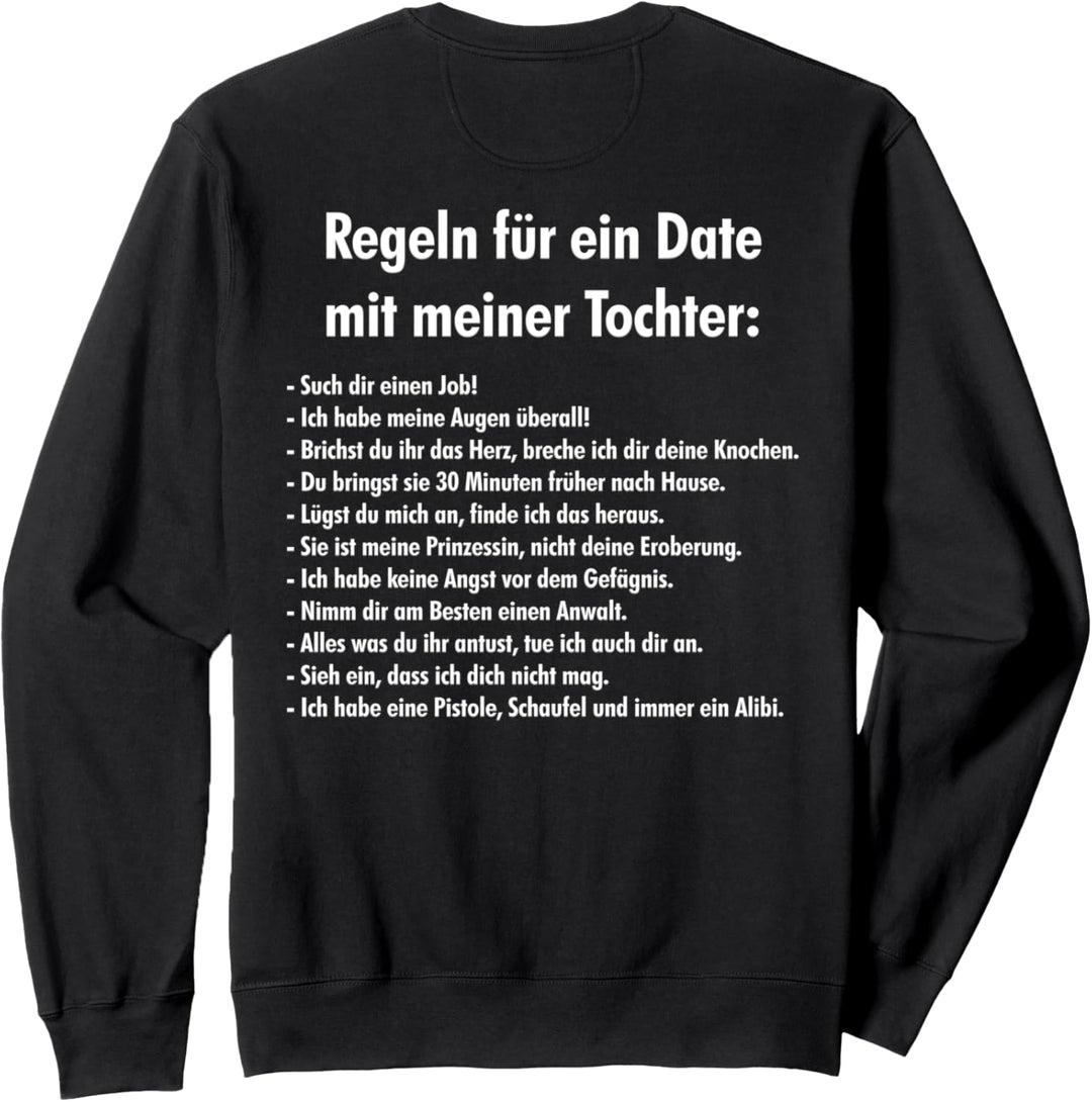 Regeln für ein Date mit meiner Tochter | Vatertag, Geschenk Sweatshirt