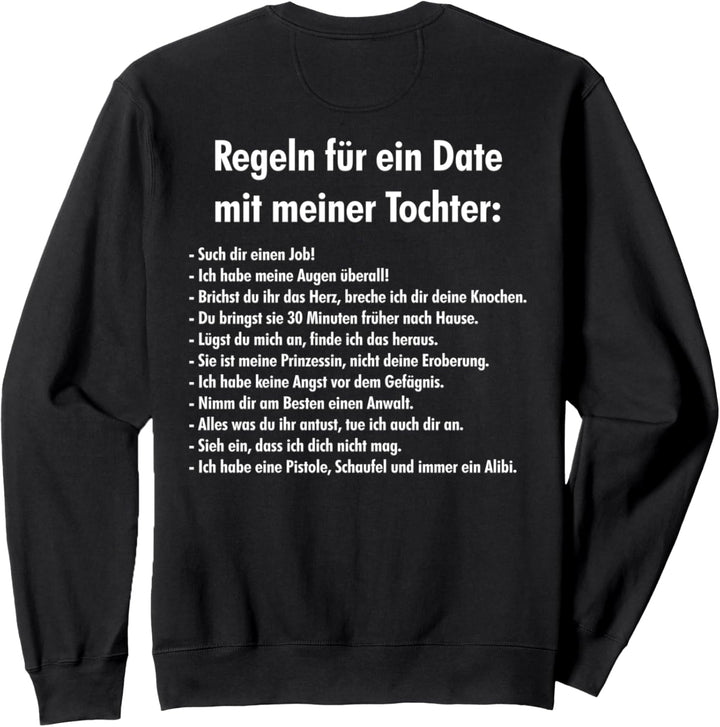 Regeln für ein Date mit meiner Tochter | Vatertag, Geschenk Sweatshirt