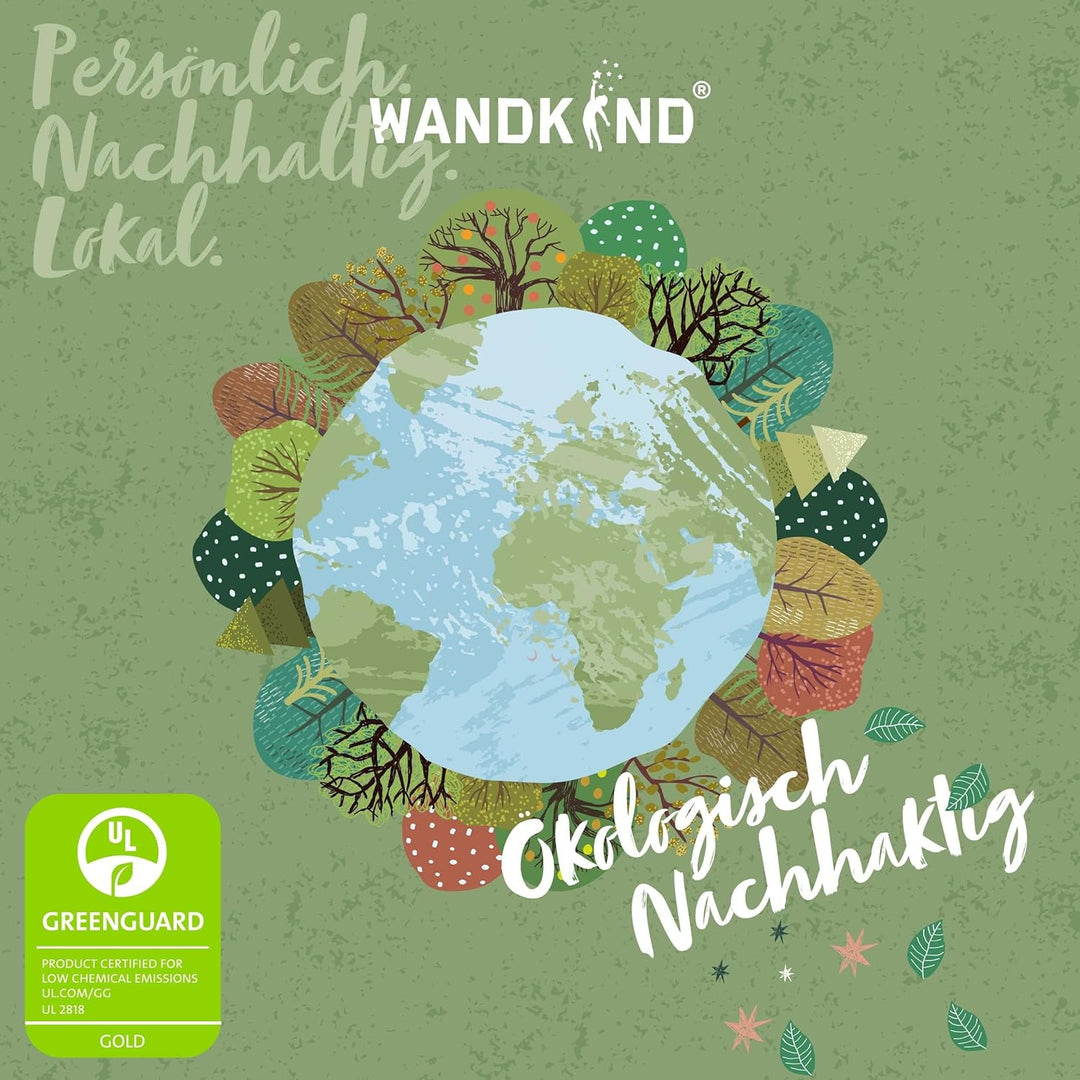 WANDKIND Aufkleber für IKEA KURA Kinderbett Hochbett Klebefolie Möbelfolie Sticker Kinderzimmer Wald