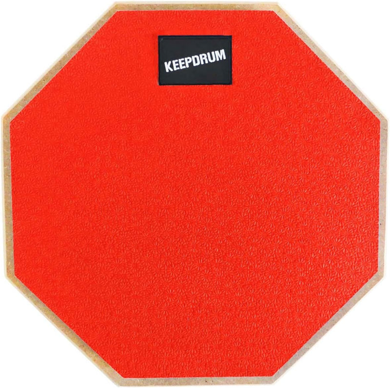 keepdrum DPRD Practice Pad Rot + SV1 Rods 19 Stäbe Drumsticks