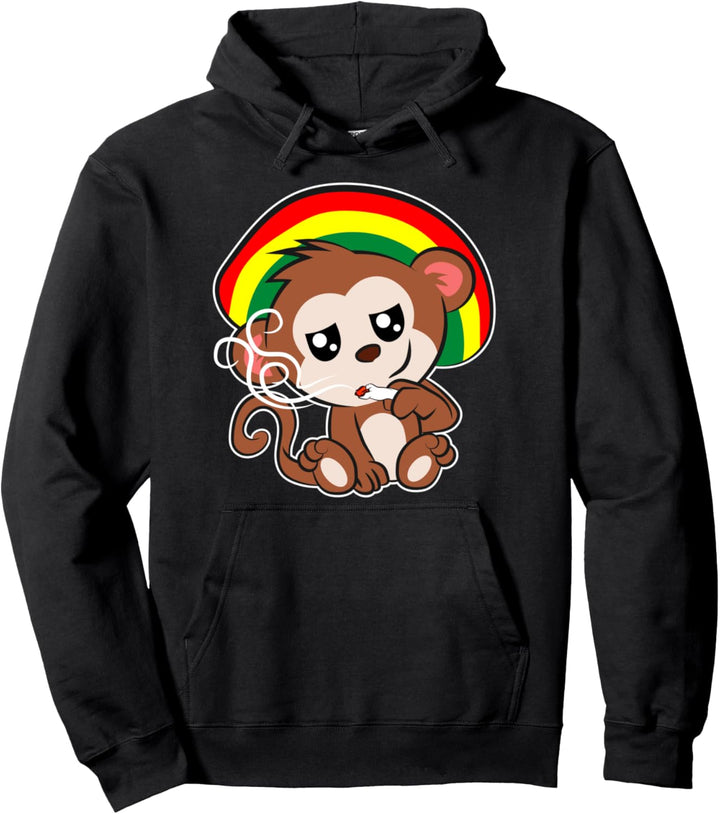 Reggae Affe Jamaika Rastafari Pullover Hoodie