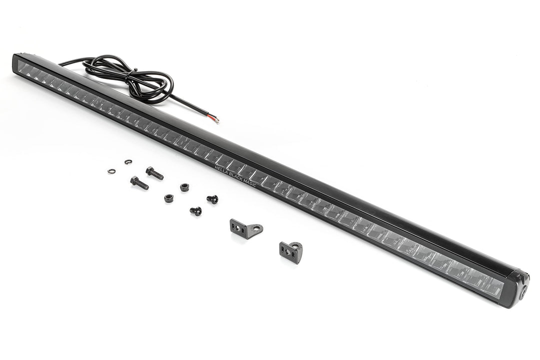 HELLA 1FJ 358 176-321 LED-Fernscheinwerfer - Black Magic Slim Lightbar 40" - 12/24V - Anbau - Kabel: