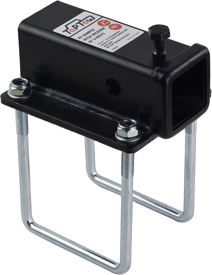 TOPTOW 63800 Wohnmobil-Anhänger-Adapter, 5,1 cm, für Stossstangen mit den Massen 10,2 x 10,2 cm und