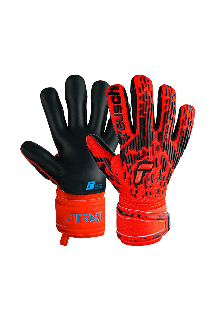 Reusch Unisex Jugend Torwarthandschuhe Attrakt Freegel Silver Junior mit Sehr Gutem Grip und Innenna