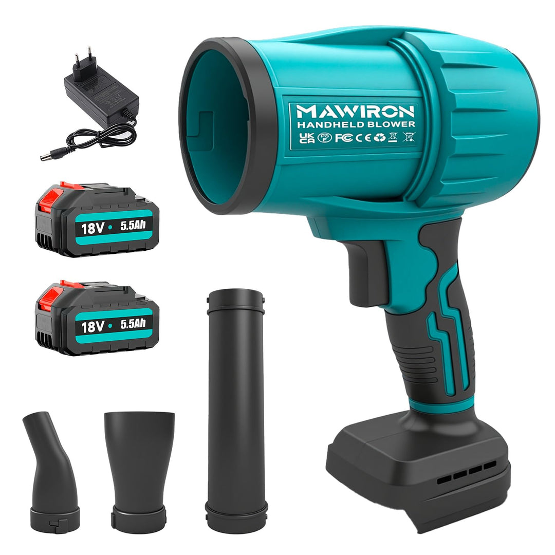 Akku-Gebläse Turbo, kompatibel mit Makita 18V Akkus, 32.000 U/Min bürstenloser Motor, 480MPH Luftges